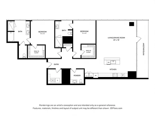Floor plan TOWER P2