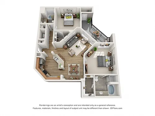 Floor plan B3 Renovated