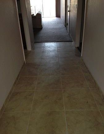 Tiled entryway
