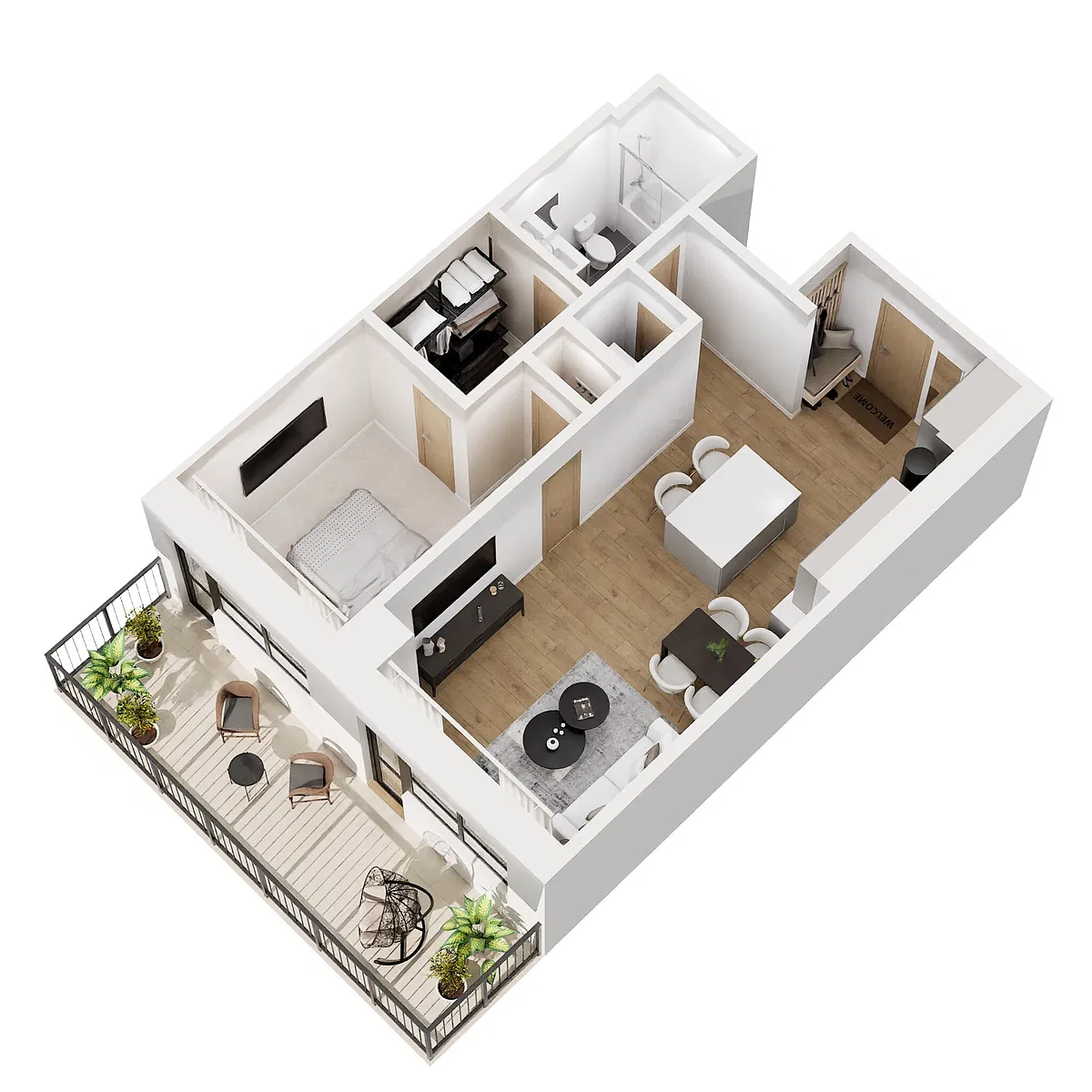 Floor plan B-B133