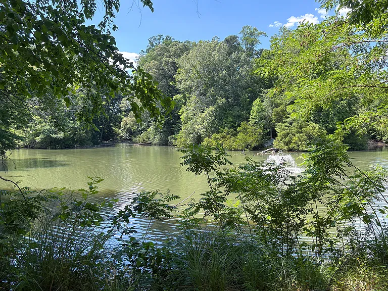 Condo amenities - lake with fishing dock