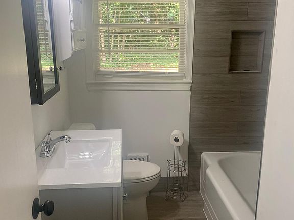 New full bath in hallway