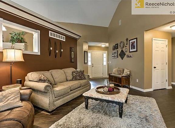 Another view of great room with opening to kitchen.