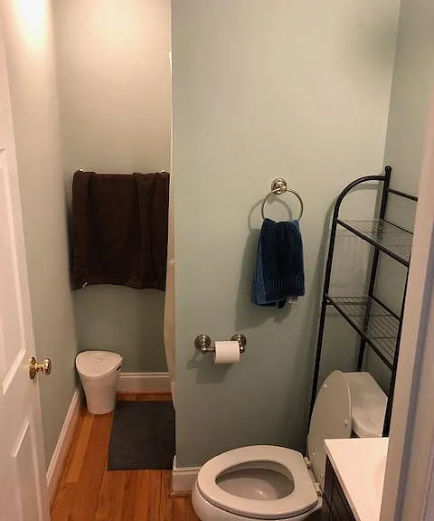 Master bath with shower stall.