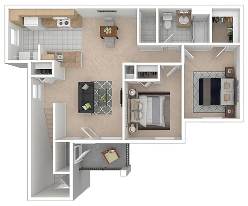 Floor plan 2 Bedroom