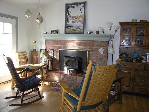 Fireplace in living room