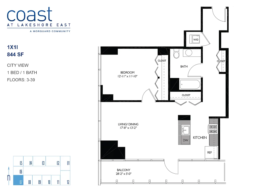 Floor plan 1x1I