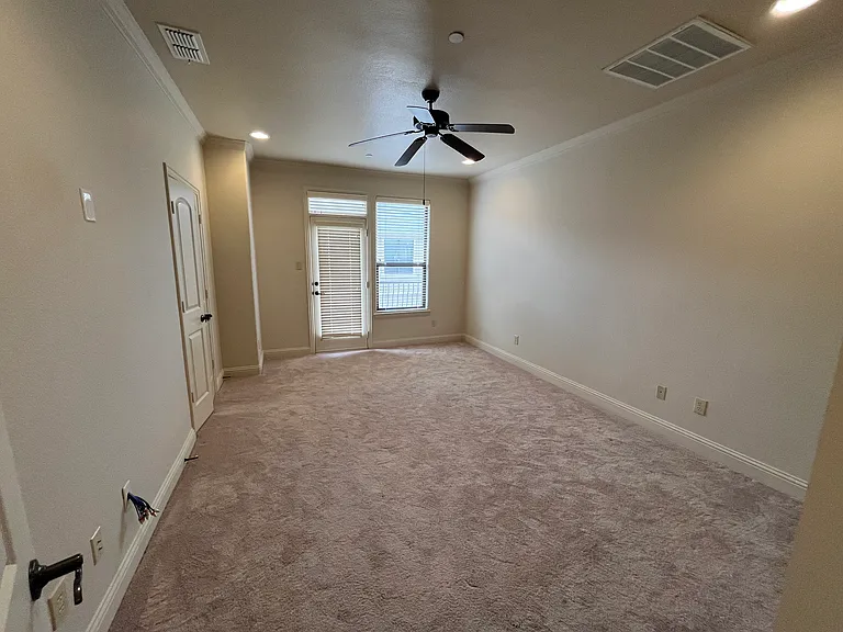 They should master bedroom with a balcony