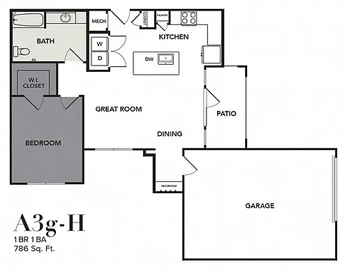 Floor plan A3g-H