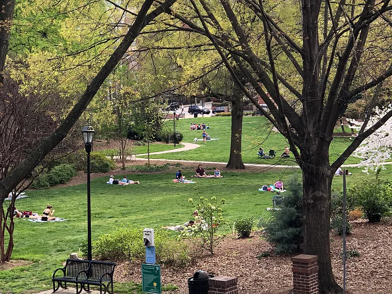 Spring days in Fourth Ward Park
