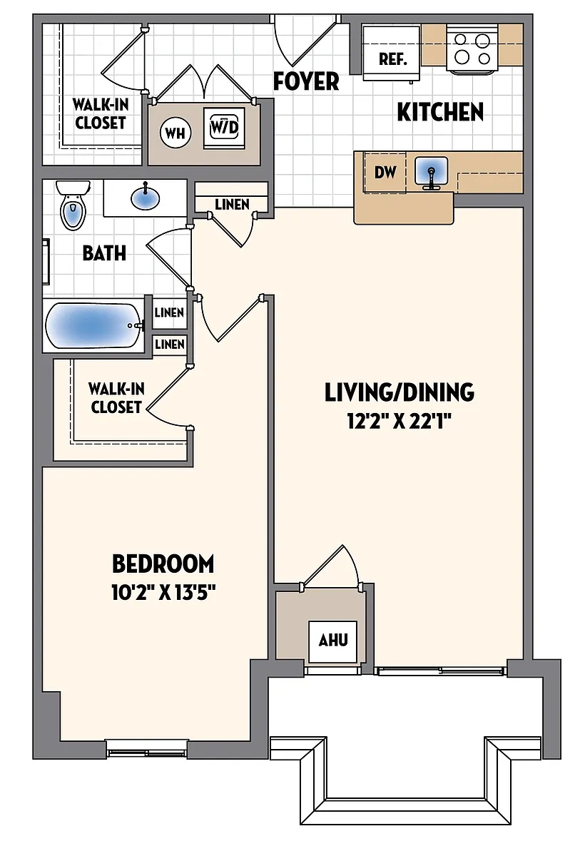 Floor plan A7AW WDU 80%