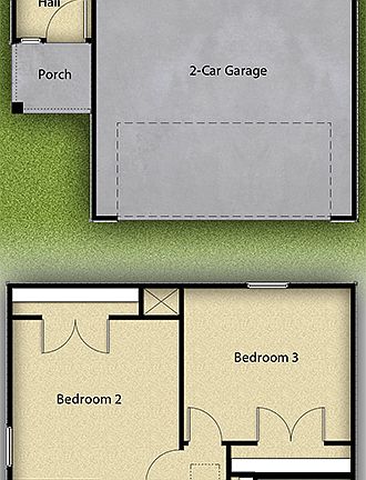 This home boasts an open floor plan and large master suite