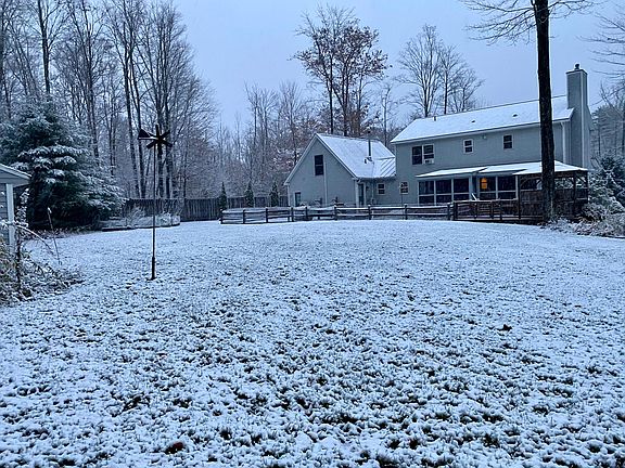 Rear elevation after first snow of the season