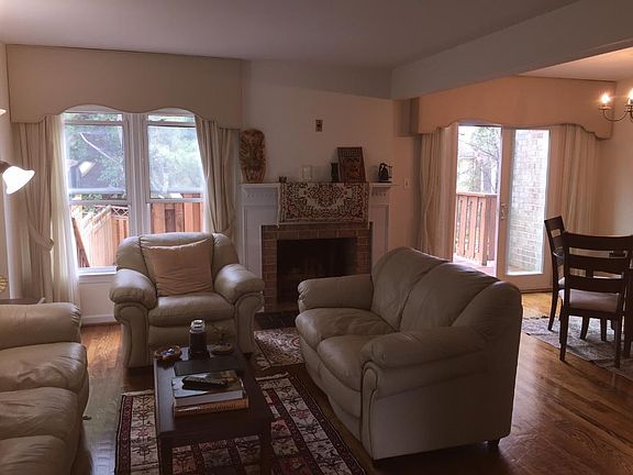 Living room with fireplace