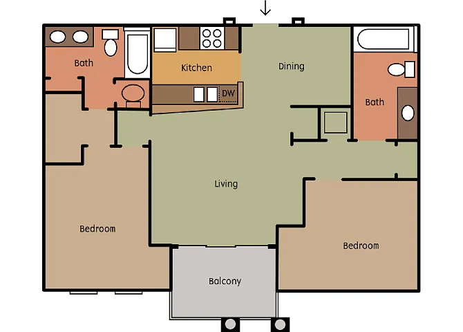 Floor plan The Oak