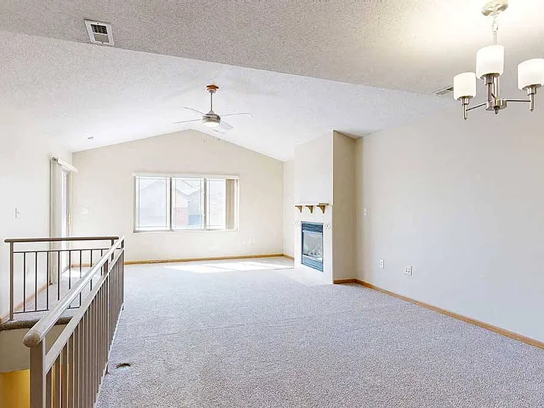 Our Findad living rooms feature vaulted ceilings with natural light.