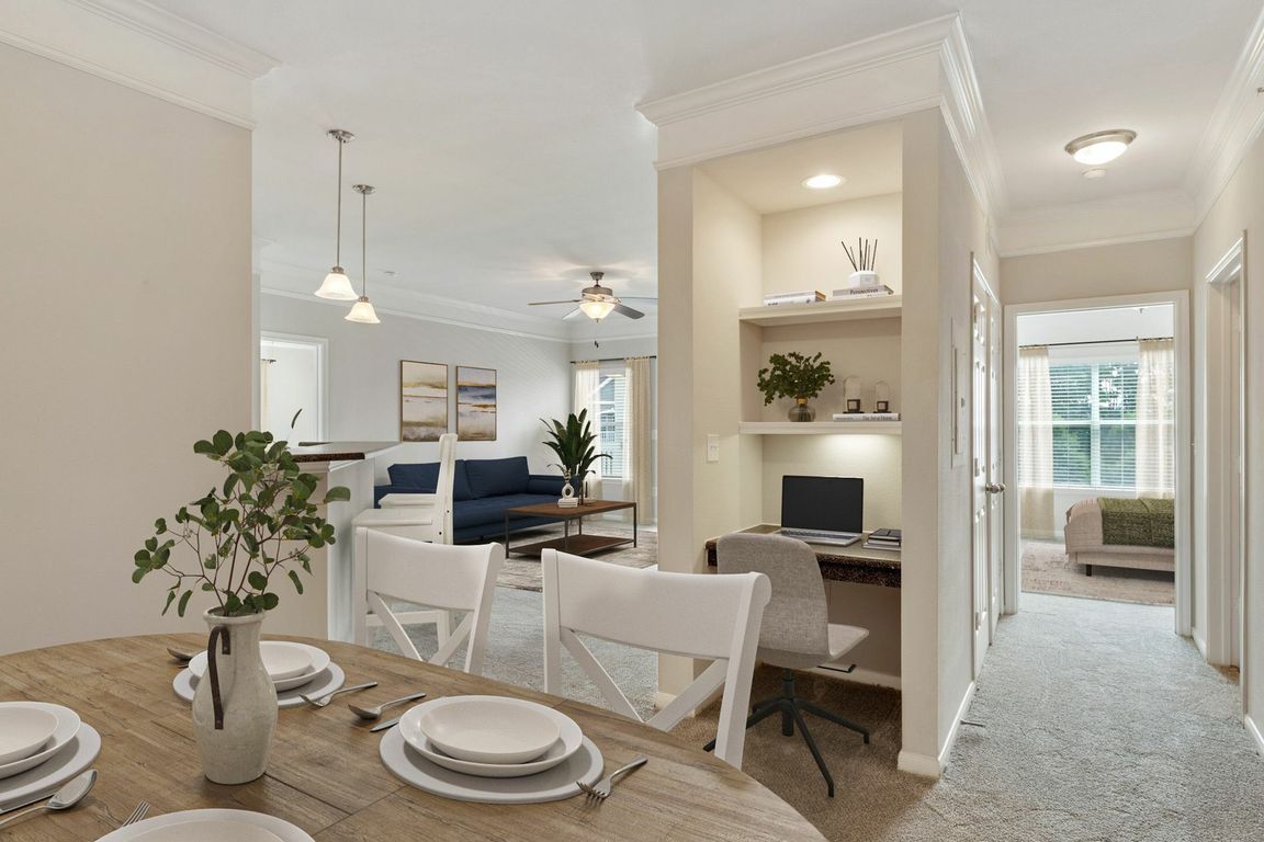 Built-In Desk Area