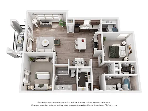 Floor plan B5 - 2 Bedroom