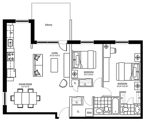 Floor plan 411