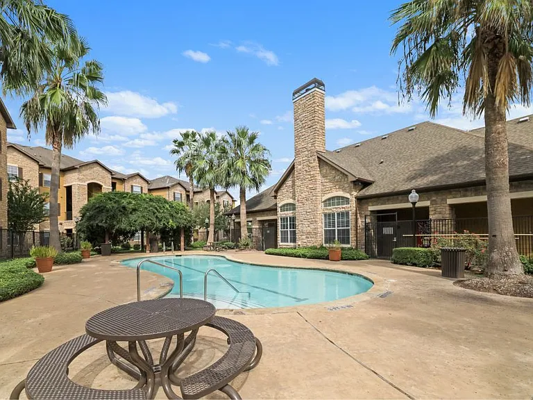 Lovely pool deck at Stonehaven Apartments in Houston, TX