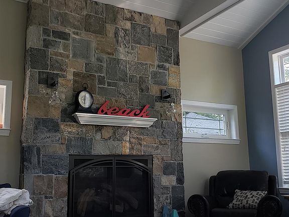 New Family Room with gas fireplace