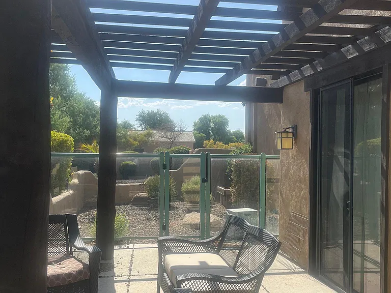 part of private balcony of guest house