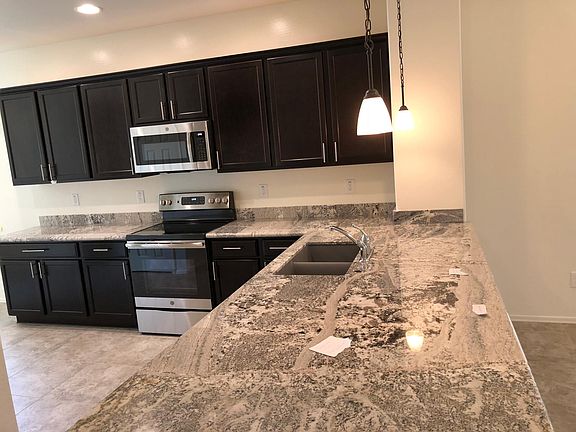 Kitchen with highly upgraded countertop.