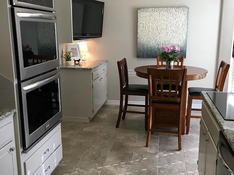 Remodeled breakfast area