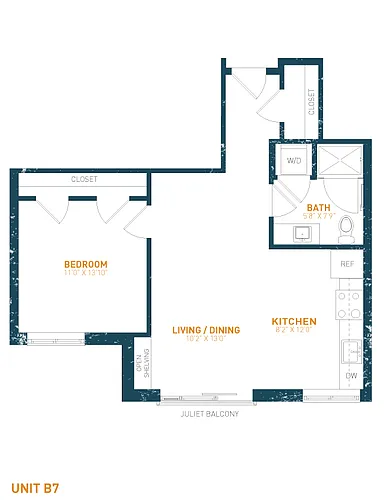 Floor plan 2B7