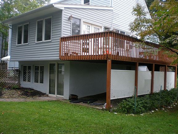 Deck & sitting area below