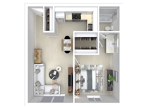 Floor plan 1X1