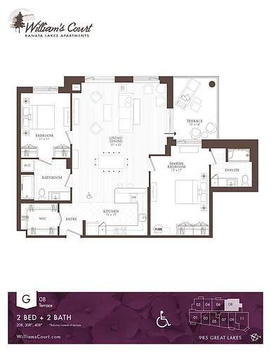 Floor plan 2 Bedroom