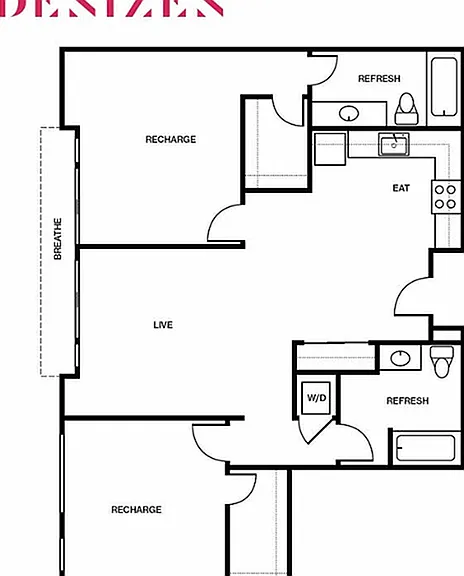 2C - 2B2B - 1170 SQFT 2C - 2B2B - 1170 SQFT