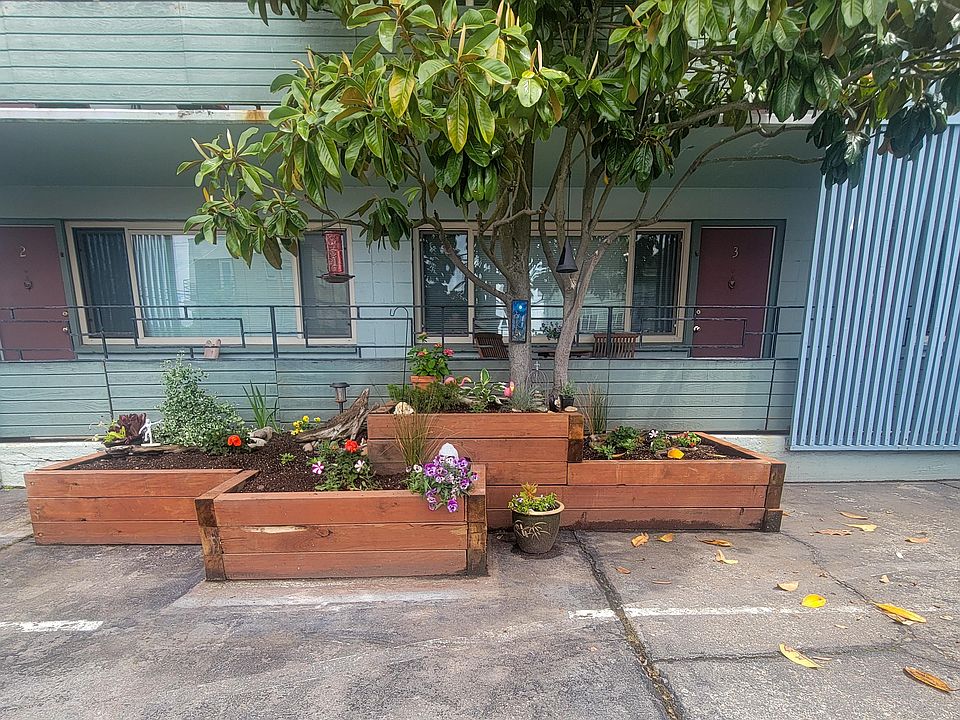 Flower Boxes outside Mar Vista Apartments