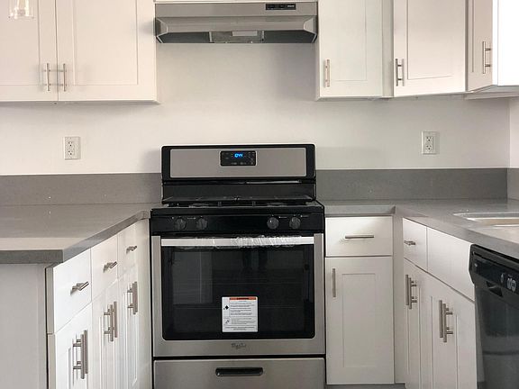 New amenities include stove and dishwasher.