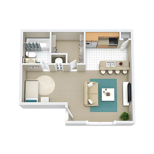 Floor plan Studio A1