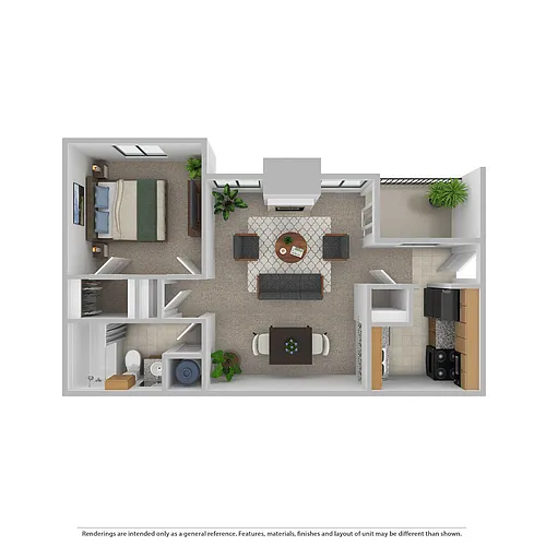Floor plan 1x1 Large