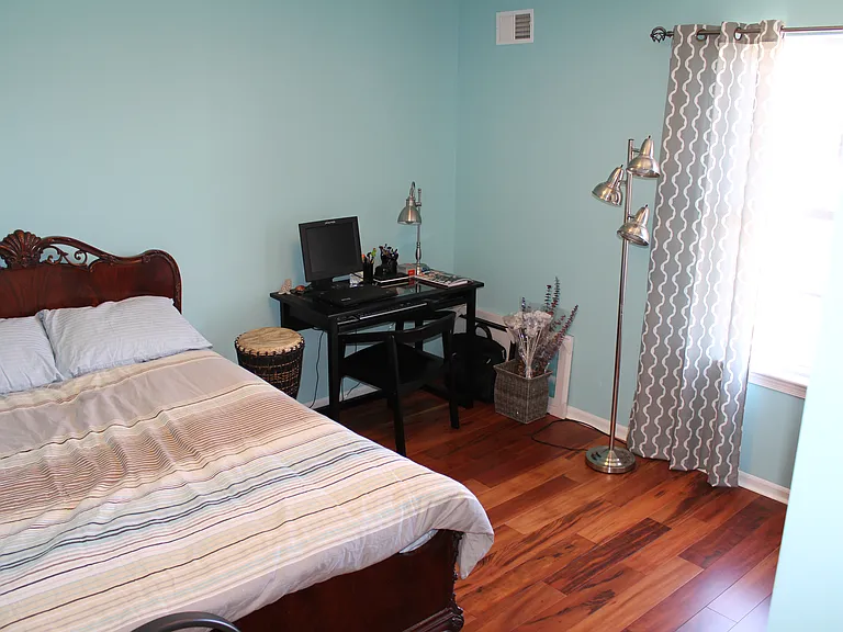Large double closet in this bedroom.