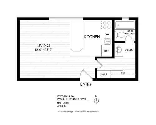 Floor plan Studio