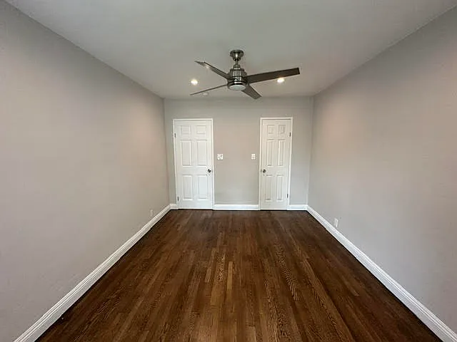 Bedroom (Newly redone hardwood floors)