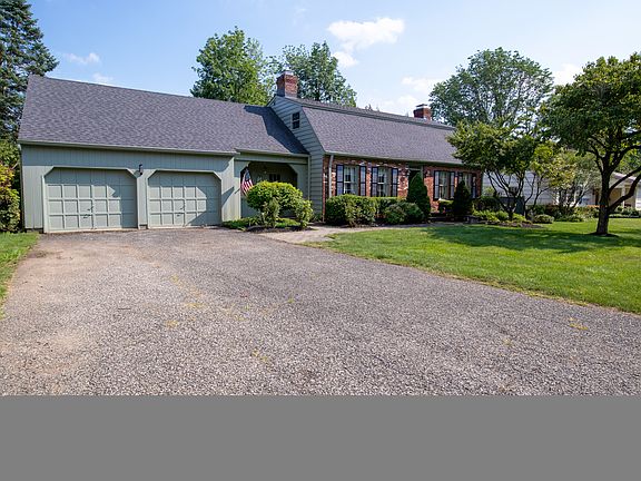 Front View, Large Driveway, 2 Car Garage