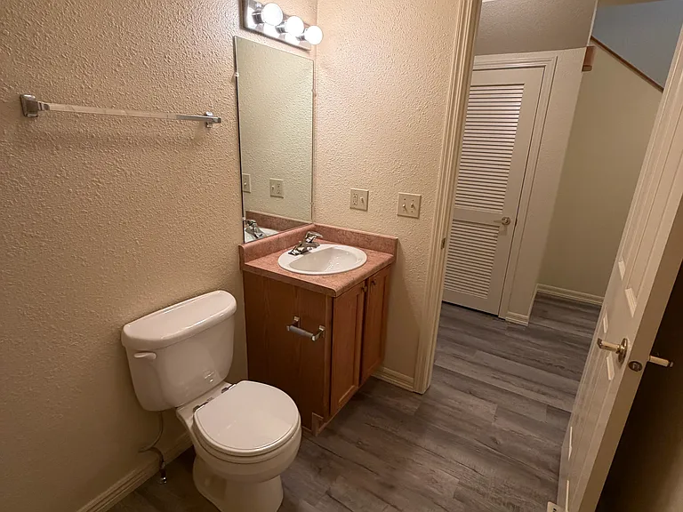 Laundry room, half bath.