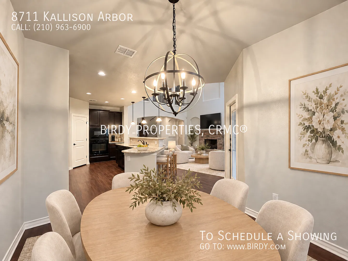"Spacious 4-Bedroom Oasis with Granite Countertops & Cozy Fireplace at 8711 Kallison Arbor!" — Photo 4