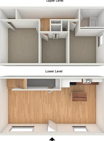 Three bedroom townhome floor plan Three bedroom townhome floor plan