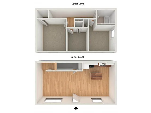 Floor plan Townhome 3BR