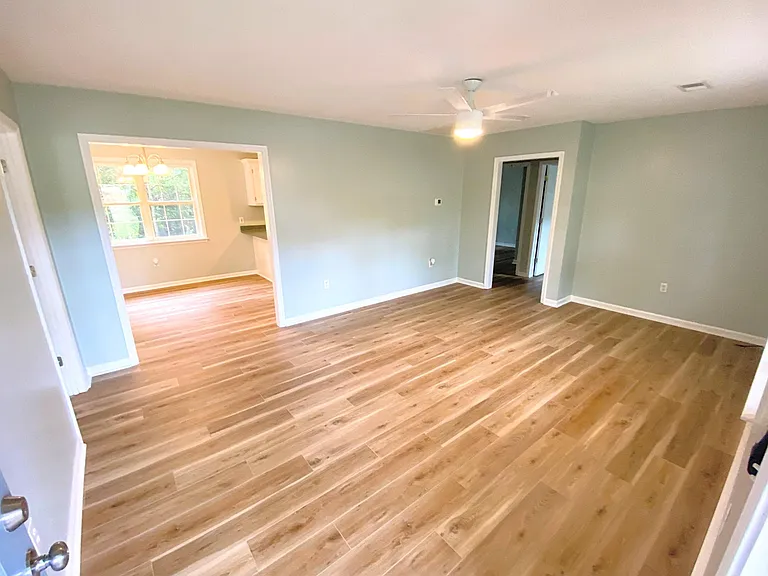 Living Room and looking into the Dining/Kitchen area