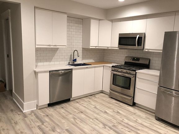 Kitchen; hallway to bedroom on far left