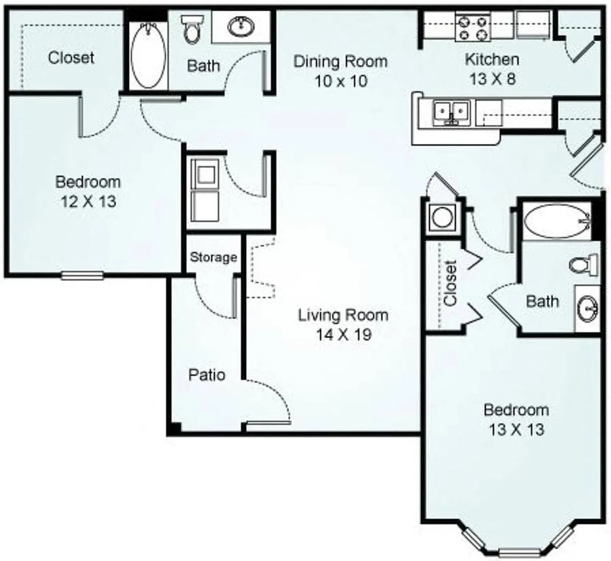 Floor plan B - The Rushmore