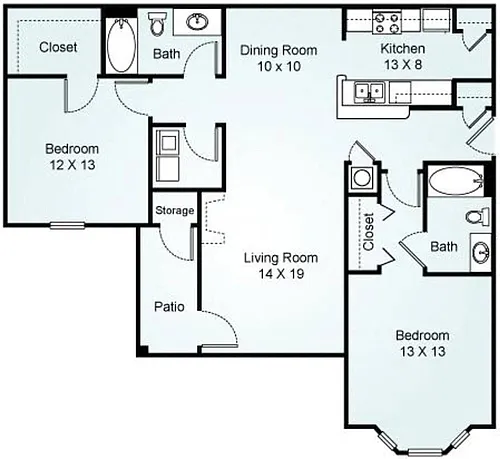 Floor plan B - The Rushmore