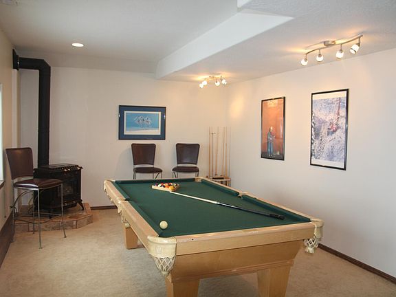 living area (currently used as a game room)